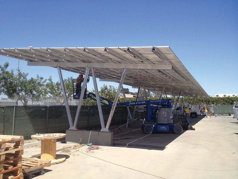 solar carport structure