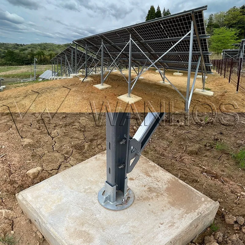 Solar Panel Ground Mount Rack Detail_02 Solar Panel Ground Mount Rack Detail_02