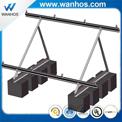 Fold Tri-Bracket System For Solar Roof Or Ground