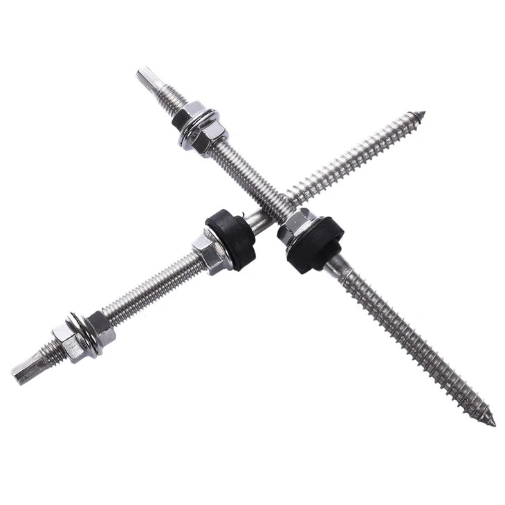 Solar Hanger Bolt With Adapter For Iron Roof