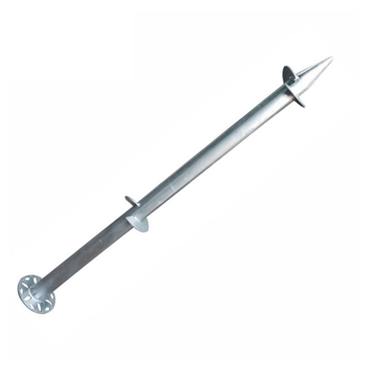 no dig ground screw anchor double blade